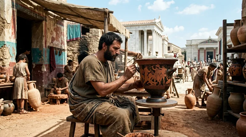 Polygnotos: Monumental Storyteller of Multi-Figure Narratives - Historical illustration