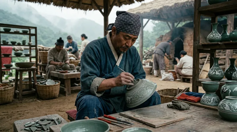 Sanggam Inlay Technique That Chinese Potters Never Mastered - Historical illustration