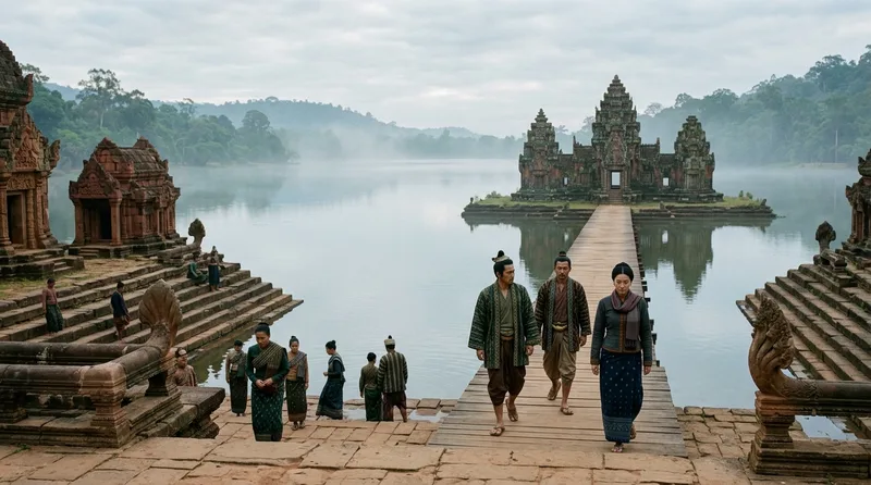 Jayatataka Baray: Where Sacred Water Met Royal Power - Historical illustration