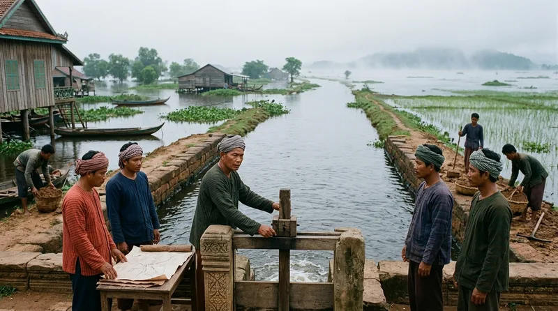Tonle Sap Integration: Engineering Harmony with Nature’s Pulse - Historical illustration