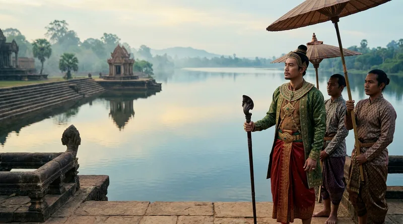Srah Srang: The Royal Bath That Controlled an Empire - Historical illustration