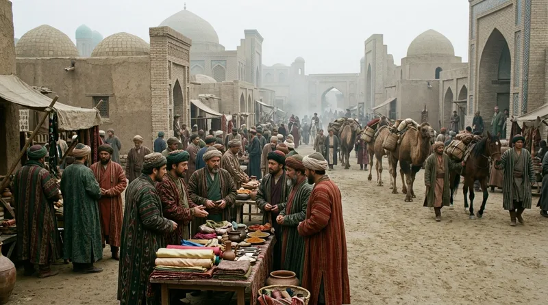 Samarkand: Where Persian Merchants Built a Commercial Empire - Historical illustration