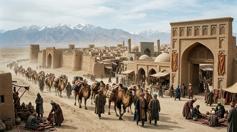 Kashgar: The Gateway Where Three Empires Collided - Historical illustration