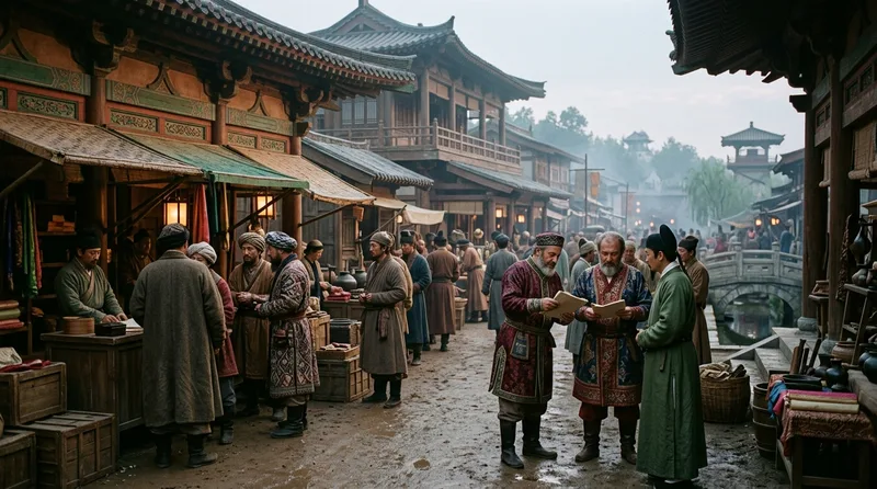 Diaspora Banking Colonies in Tang China - Historical illustration