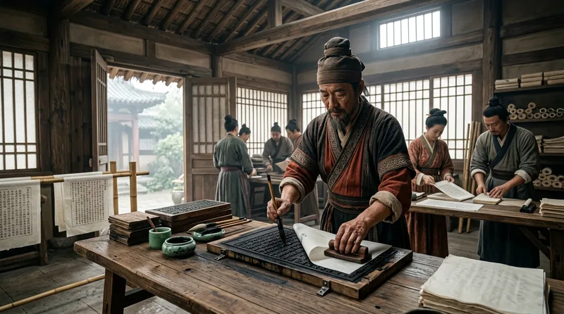 Woodblock Printing Turned Buddhist Sutras Into Mass-Produced Texts - Historical illustration