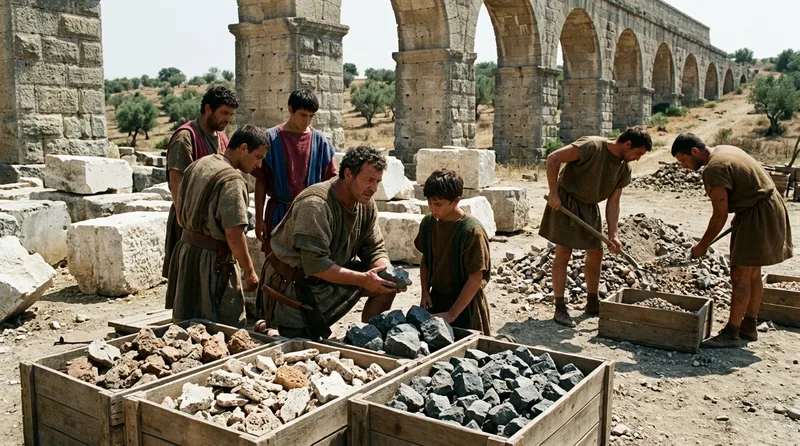 Strategic Aggregate Selection for Load-Bearing Capacity - Historical illustration
