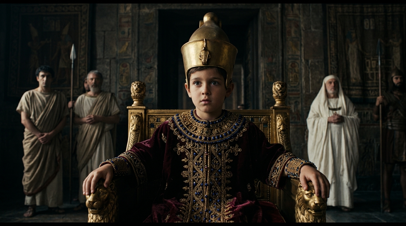 Ptolemy V Epiphanes: The Five-Year-Old Behind the Rosetta Stone - Historical illustration