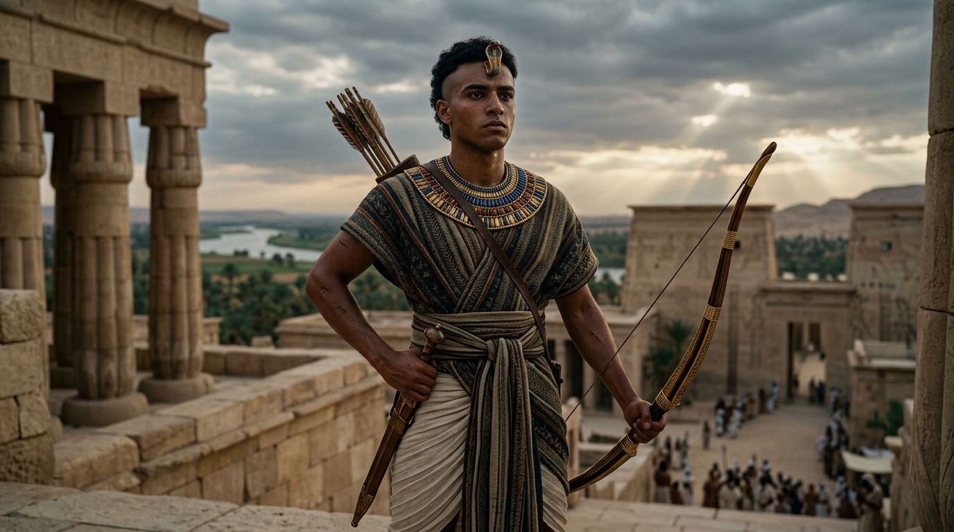 Amenhotep II: The Athletic Eighteen-Year-Old Warrior - Historical illustration
