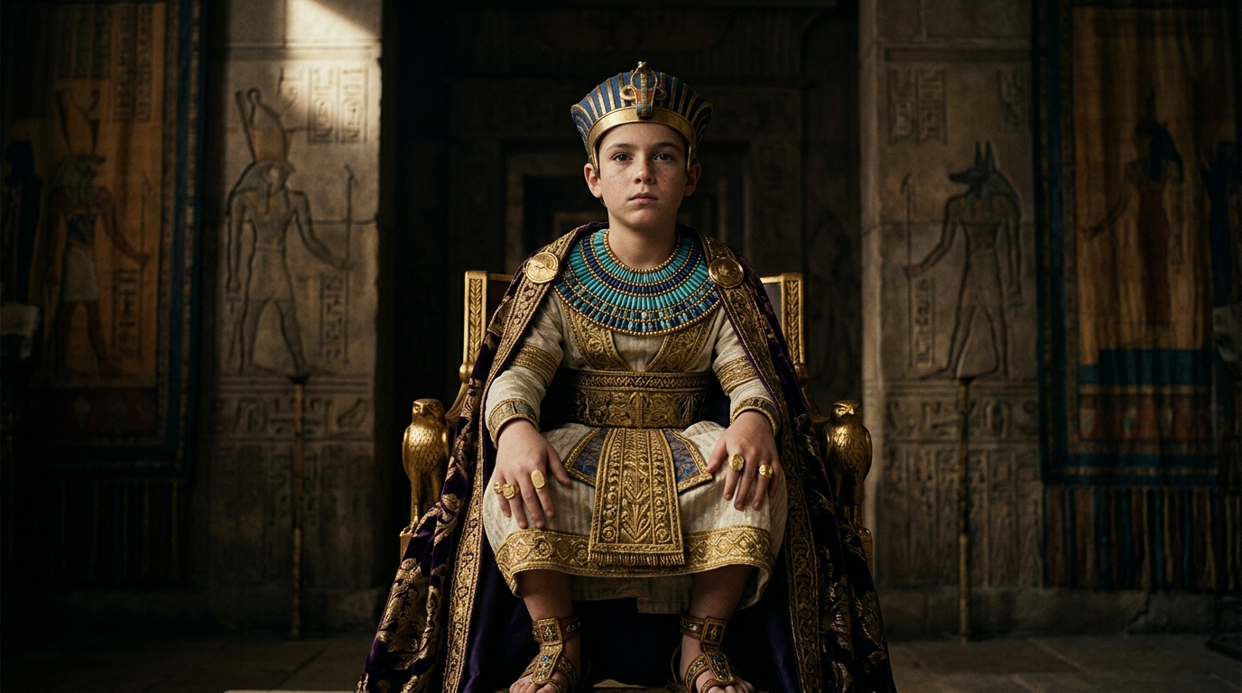 Ptolemy XIII: Cleopatra’s Ten-Year-Old Rival and Husband - Historical illustration