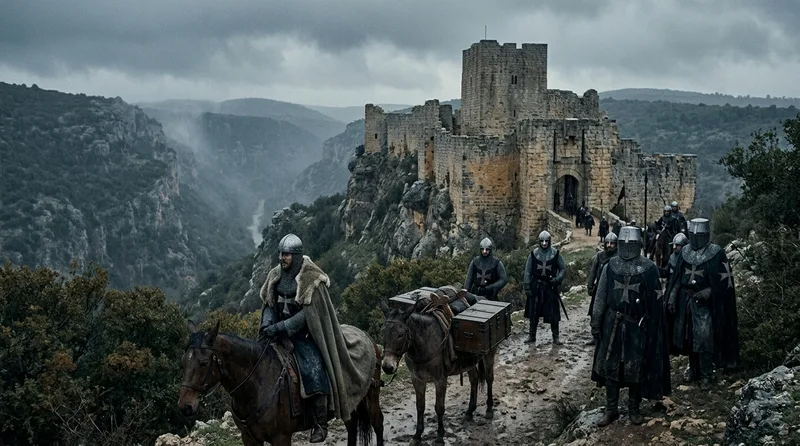 Montfort Castle: The Teutonic Knights’ Mountain Stronghold and Banking Center - Historical illustration