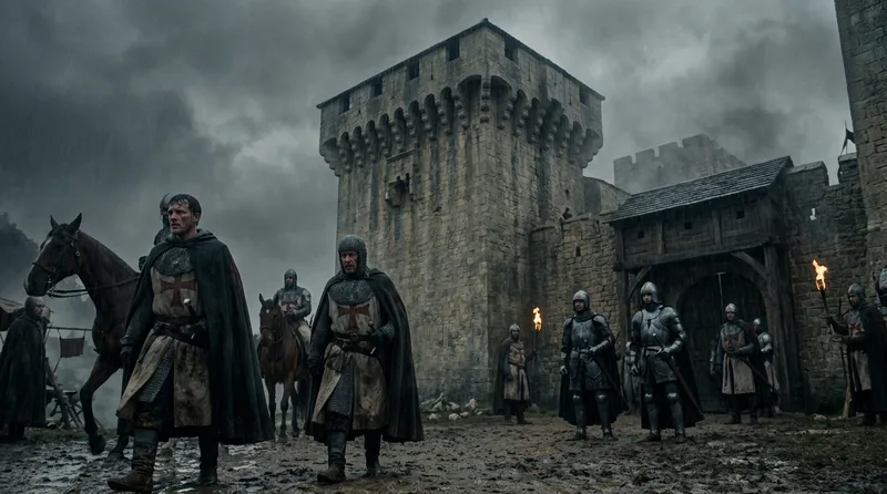 Chastel Blanc: The Templar Innovation That Revolutionized Castle Defense - Historical illustration