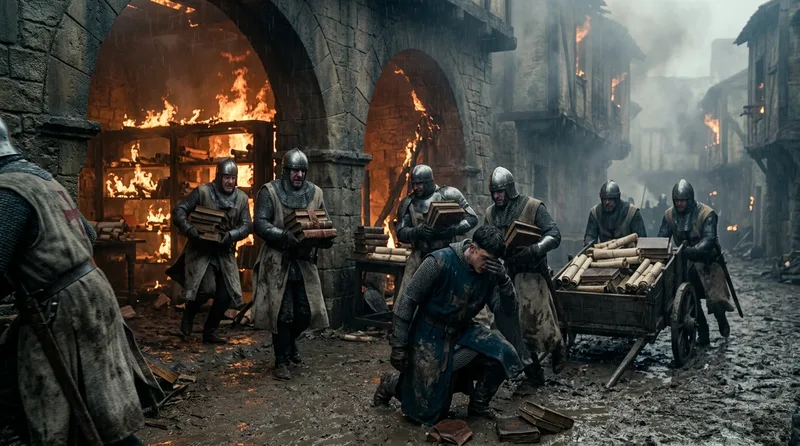 County of Tripoli: The Library-Burning End of a Dynasty - Historical illustration