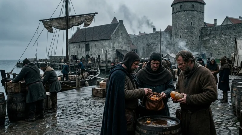 Reval (Tallinn) - Where Amber Became Gold - Historical illustration
