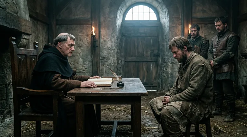Bernard Gui’s Manual Standardized Medieval Interrogation - Historical illustration