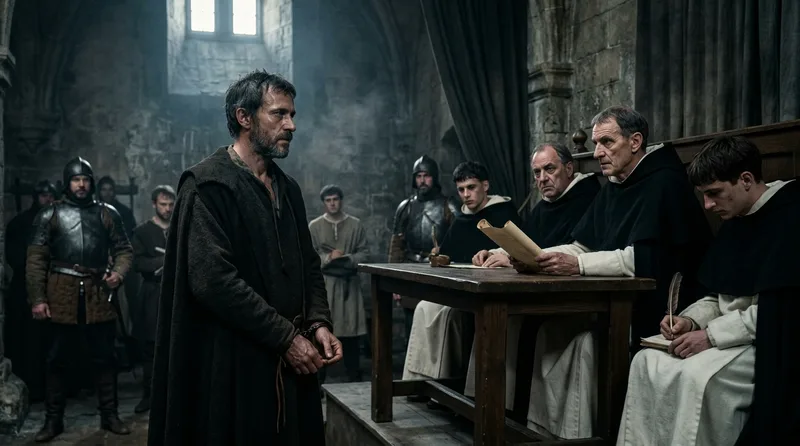 Giordano Bruno’s Trial Condemned Cosmological Heresy - Historical illustration