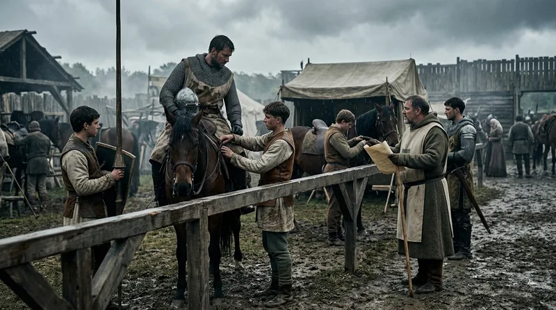 Squire Regulations: Controlling the Support Personnel - Historical illustration