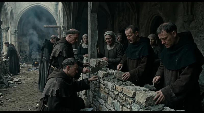Immurement: Walling Up Religious Dissidents to Starve in Darkness - Historical illustration