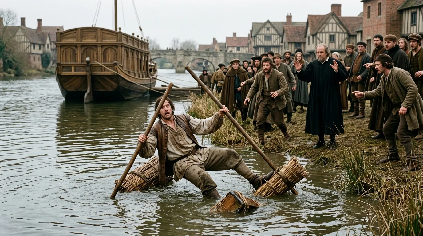 Leonardo’s Walking-on-Water Shoes Sank Immediately With Their User - Historical illustration