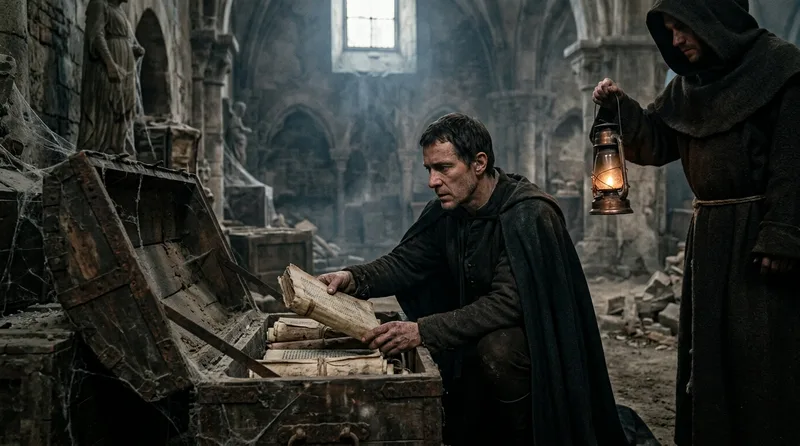 Francesco Filelfo Found Lost Cicero Speeches Hidden in a Cathedral’s Forgotten Chest - Historical illustration
