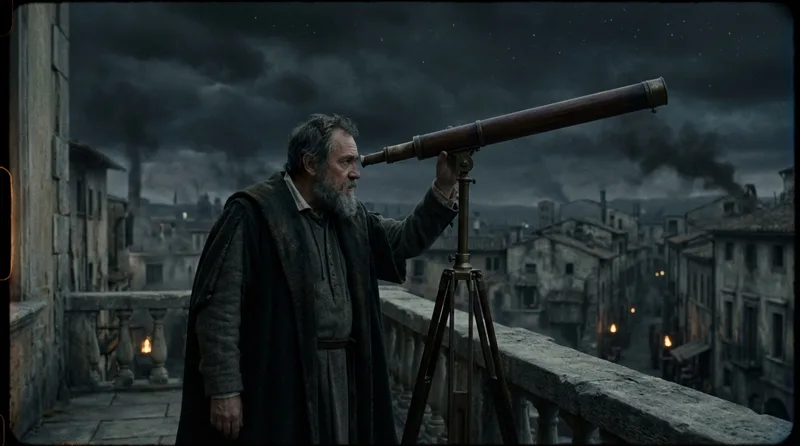Galileo’s Refracting Telescope Shattered the Perfect Heavens - Historical illustration